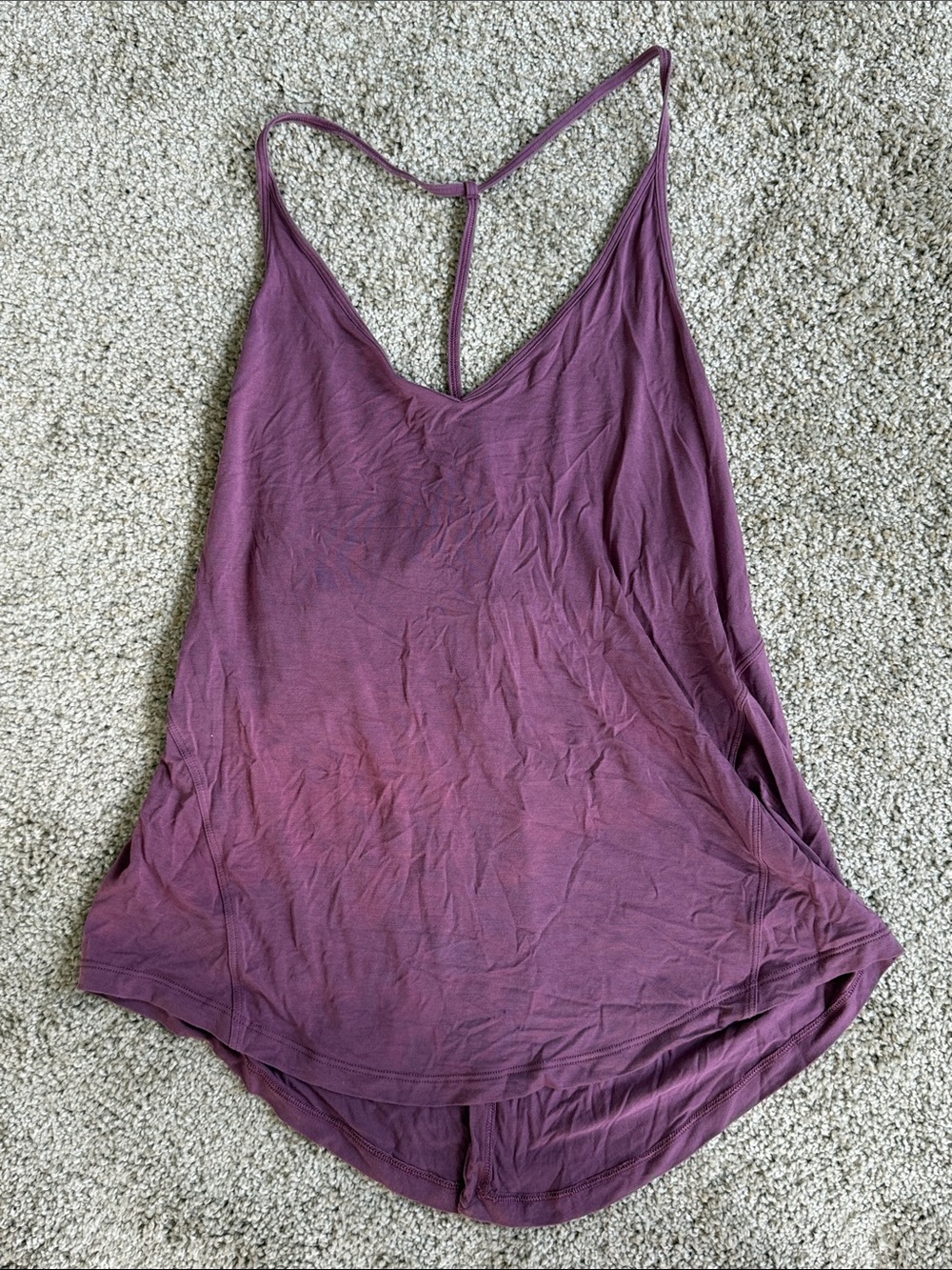 lululemon athletica Plum V-Neck T-Back Tank